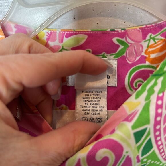 Lilly Pulitzer White Label Multi Color Check Dress. Size 18-24 Months. - Picture 9 of 10